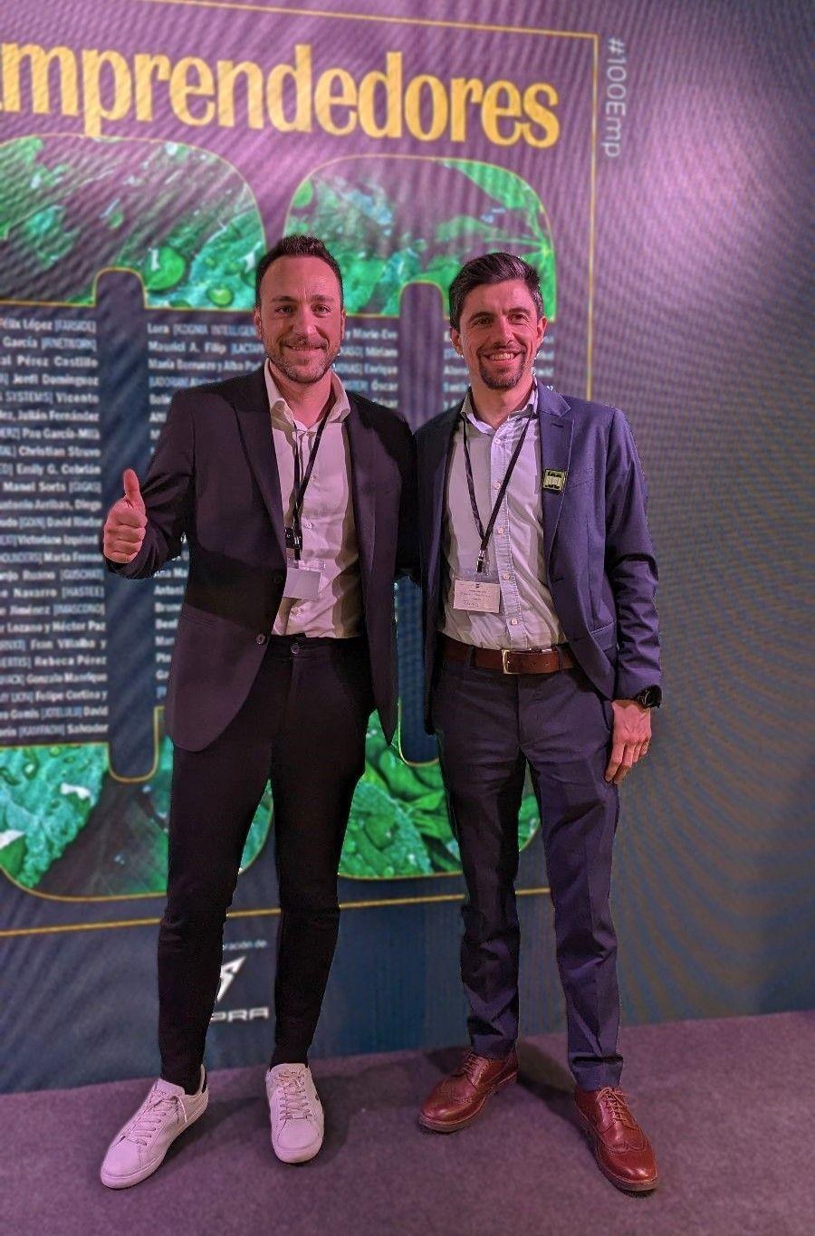 Alberto Campos Viqueira en un evento de Emprendedores100